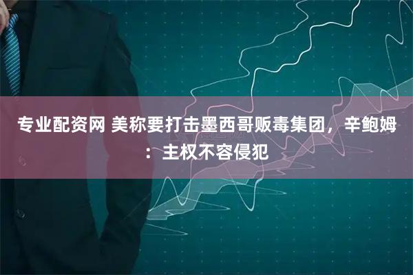 专业配资网 美称要打击墨西哥贩毒集团，辛鲍姆：主权不容侵犯