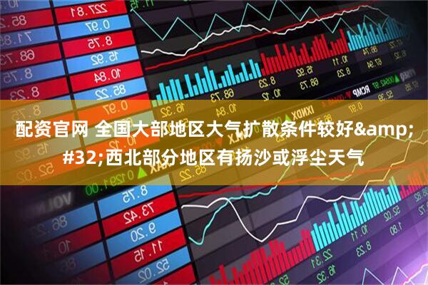 配资官网 全国大部地区大气扩散条件较好 西北部分地区有扬沙或浮尘天气